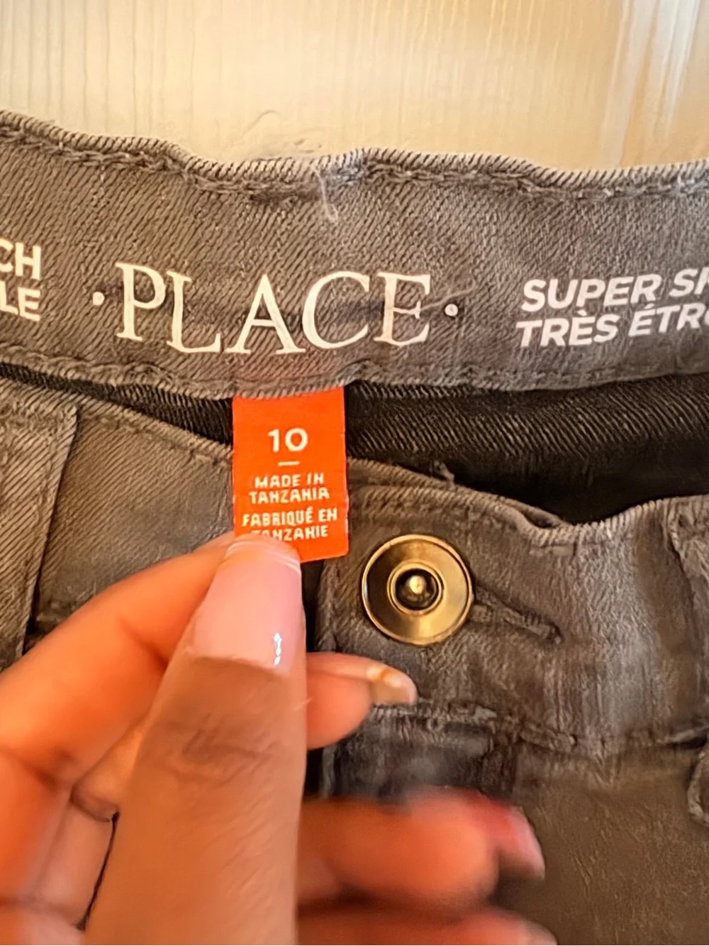 The Children's Place Boys Gray Slim Jeans